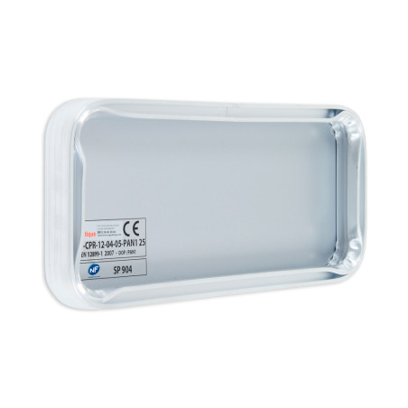 Panonceau Texte Personnalisé 1 ligne - Dos - 150x300 mm - Gamme standard