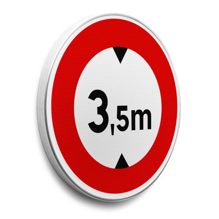Panneau Limitation de hauteur - B12 - Gamme standard - Classe 1