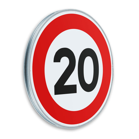 Panneau Limitation de vitesse 20 km/h - B14 - Gamme standard - Classe 1