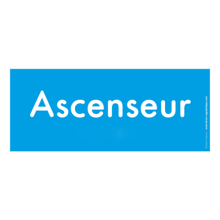 Plaque de Porte Pop Art® en plexi - Ascenseur - Te
