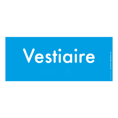Plaque de Porte Pop Art® en plexi - Vestiaire - Te