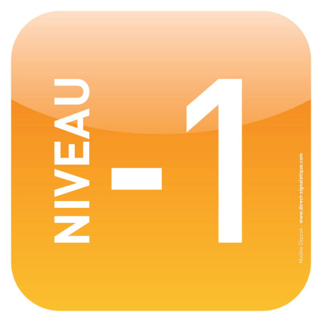 Plaque d´étage - Niveau -1 - Icone® Plaque d´étage - Niveau -1 - Icone®
