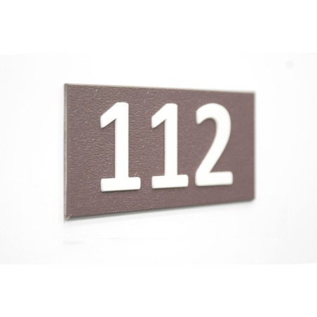 Numéro de porte en relief - H 50 x L 100 mm - Gamm