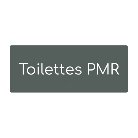 Plaque de porte PVC texte en relief - Toilettes PMR Plaque de porte PVC texte en relief - Toilettes PMR