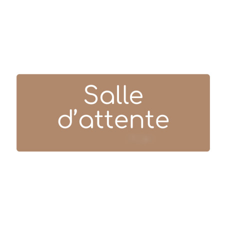 Plaque de porte PVC texte en relief - Salle d'attente Plaque de porte PVC texte en relief - Salle d'attente