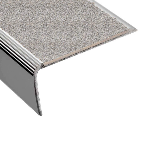 Profil cornière aluminium et minéraux