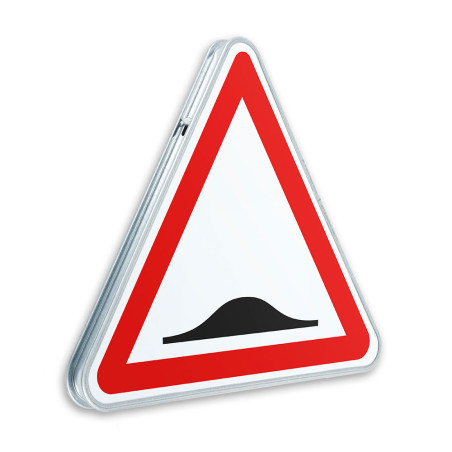 Panneau de danger Ralentisseur dos d´âne - A2b - Gamme standard - Classe 1