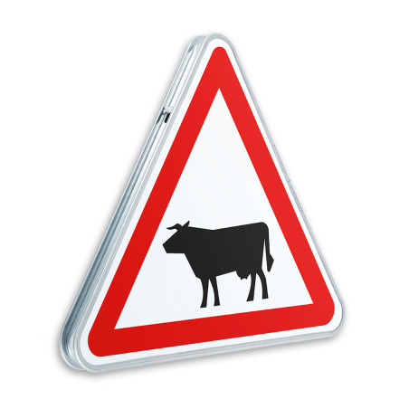 Panneau attention passage d´animaux domestiques - A15a1 - Gamme standard - Classe 1 Panneau attention passage d´animaux domestiques - A15a1 - Gamme standard - Classe 1