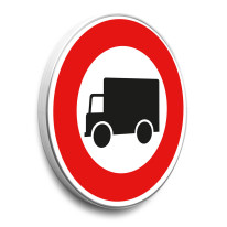 Panneau Accès interdit aux camions - B8 - Gamme standard - Classe 1