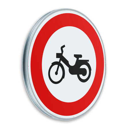 Panneau Accès interdit aux cyclomoteurs - B9g - Gamme standard - Classe 1
