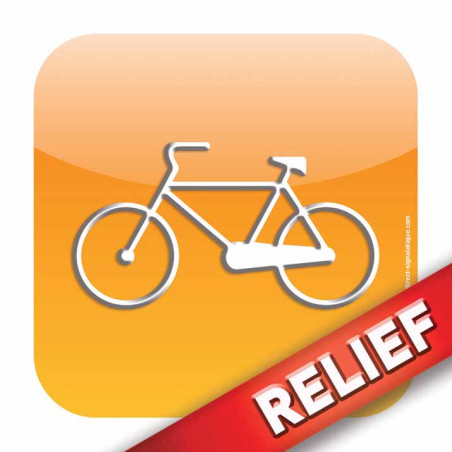 Plaque de Garage à Vélos - Relief´Icone® Dimension Plaque de Garage à Vélos - Relief´Icone® Dimension