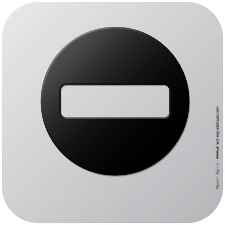 Pictogramme Alu avec relief Sens Interdit Pictogramme Alu avec relief Sens Interdit