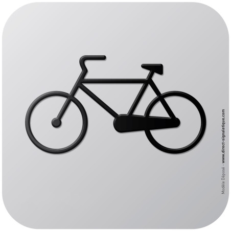 Pictogramme Alu avec relief Garage à vélos