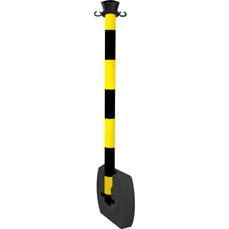 poteau jaune noir 2