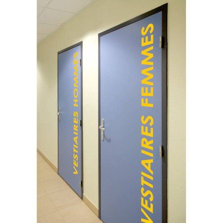 Adhésif grand format avec texte vertical - Gamme C