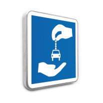 Panneau d´indication station autopartage C9 - Gamme standard - Classe 1