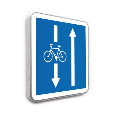 Panneau Conditions particulières pour les cyclistes - C24AEX3 - Gamme standard - Classe 1 Panneau Conditions particulières pour les cyclistes - C24AEX3 - Gamme standard - Classe 1