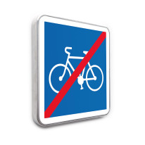Panneau Fin d´une piste cyclable - C114 - Gamme standard - Classe 1
