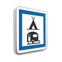 Panneau Camping pour tentes et caravanes - CE4c - Gamme standard - Classe 1