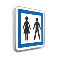 Panneau d´indication Toilettes Publiques - CE12 - Gamme standard - Classe 1