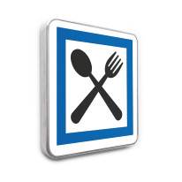 Panneau Restauration ouvert 7j/7 - CE16 - Gamme standard - Classe 1
