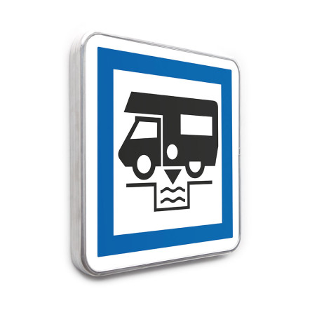 Panneau Station de vidange pour camping car - CE24 - Gamme standard - Classe 1 Panneau Station de vidange pour camping car - CE24 - Gamme standard - Classe 1