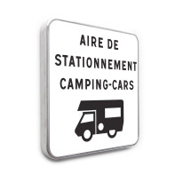 Panneau Aire De Stationnement Camping - Gamme standard - Classe 1