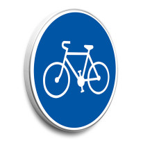 Panneau Piste ou bande cyclable obligatoire - B22a - Gamme standard - Classe 1