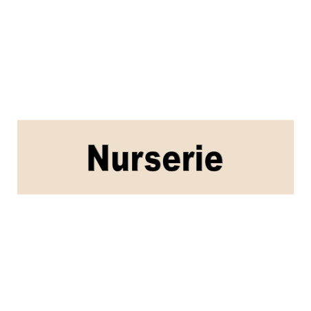 Plaque de porte Texte relief - Nurserie - H 80 x L