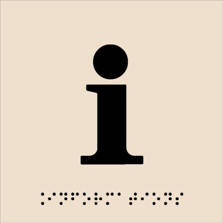 Plaque de porte picto relief - Informations - 120 