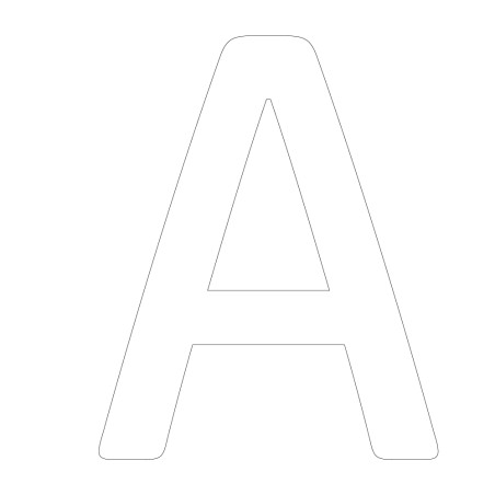 Lettres en Vinyle Adhésif de porte - Hauteur 400 mm