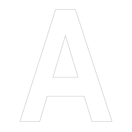 Lettres adhésives grands formats - Arial - H 1000 mm