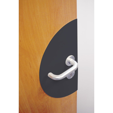 Plaque de propreté Demi-lune - PVC antibactérien -