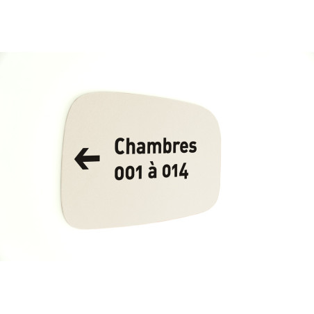 Plaque Directionnelle personnalisée A4 - Touchy®