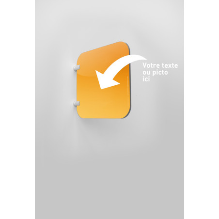 Plaque en drapeau Personnalisé - Gamme Drap´Icone®