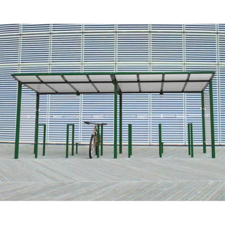 Abri de vélo - Grand format - Tout-en-un en situation