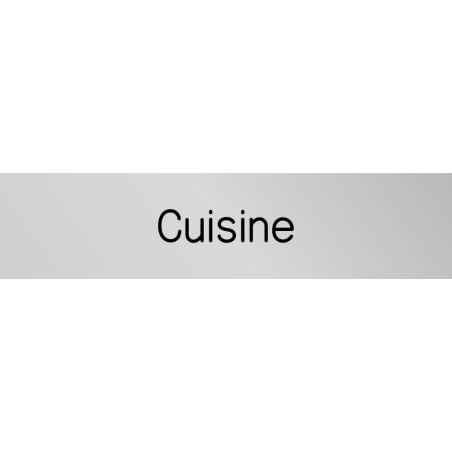 Signalétique gravée Cuisine  - Gamme Métal