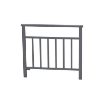 Barrière urbaine à barreaux - L 1000 mm - Gris