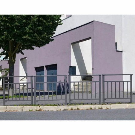 Barrière urbaine à barreaux - en situation