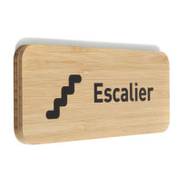 Plaque de porte Escalier 60x150 mm - gamme Bamboo rectangle