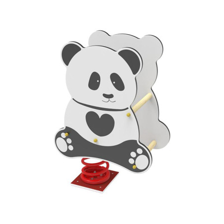 jeu sur ressort panda noir et blanc