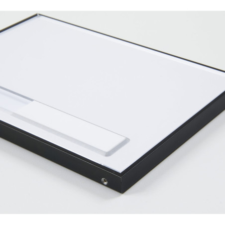 Plaque de porte Occupé/Libre gamme Pégase noire Dimension 105 x 148 mm