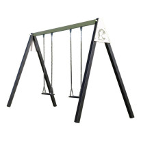 Balançoire tout en acier pour 2 enfants