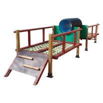 parcours d'obstacle araignée avec tunnel