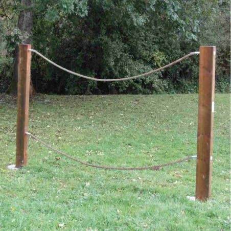 Parcours d'obstacle pont de Tarzan