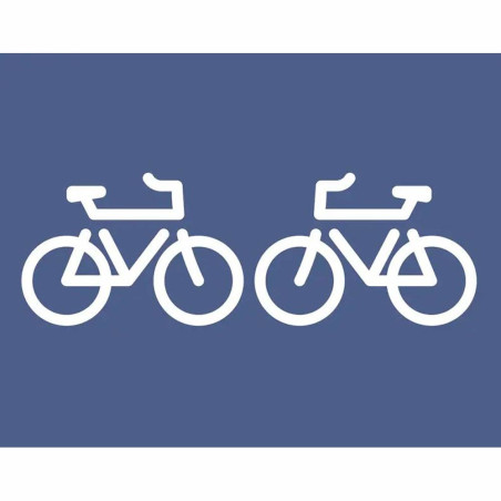 Signalétique symbole "vélo" - la paire