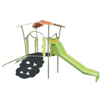 Structure pour enfants avec toboggan