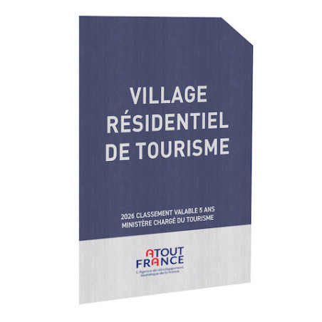 Panneau village résidentiel de tourisme