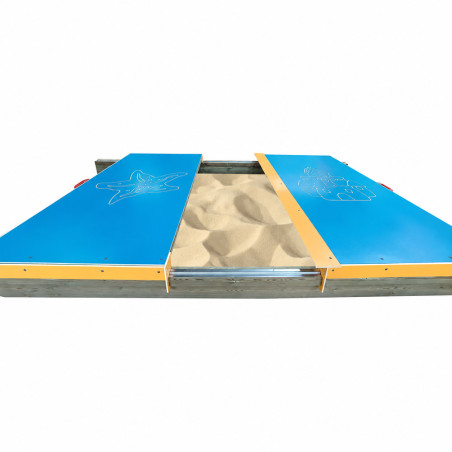 Bac à sable avec couvercle pour enfants