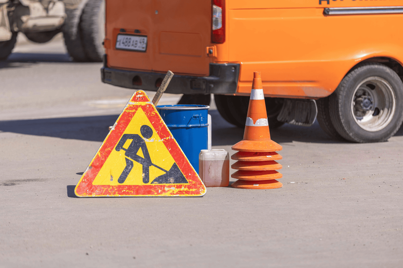 Cône de chantier pour travaux